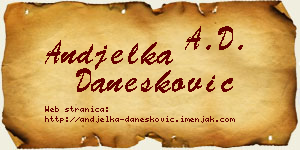 Anđelka Danesković vizit kartica